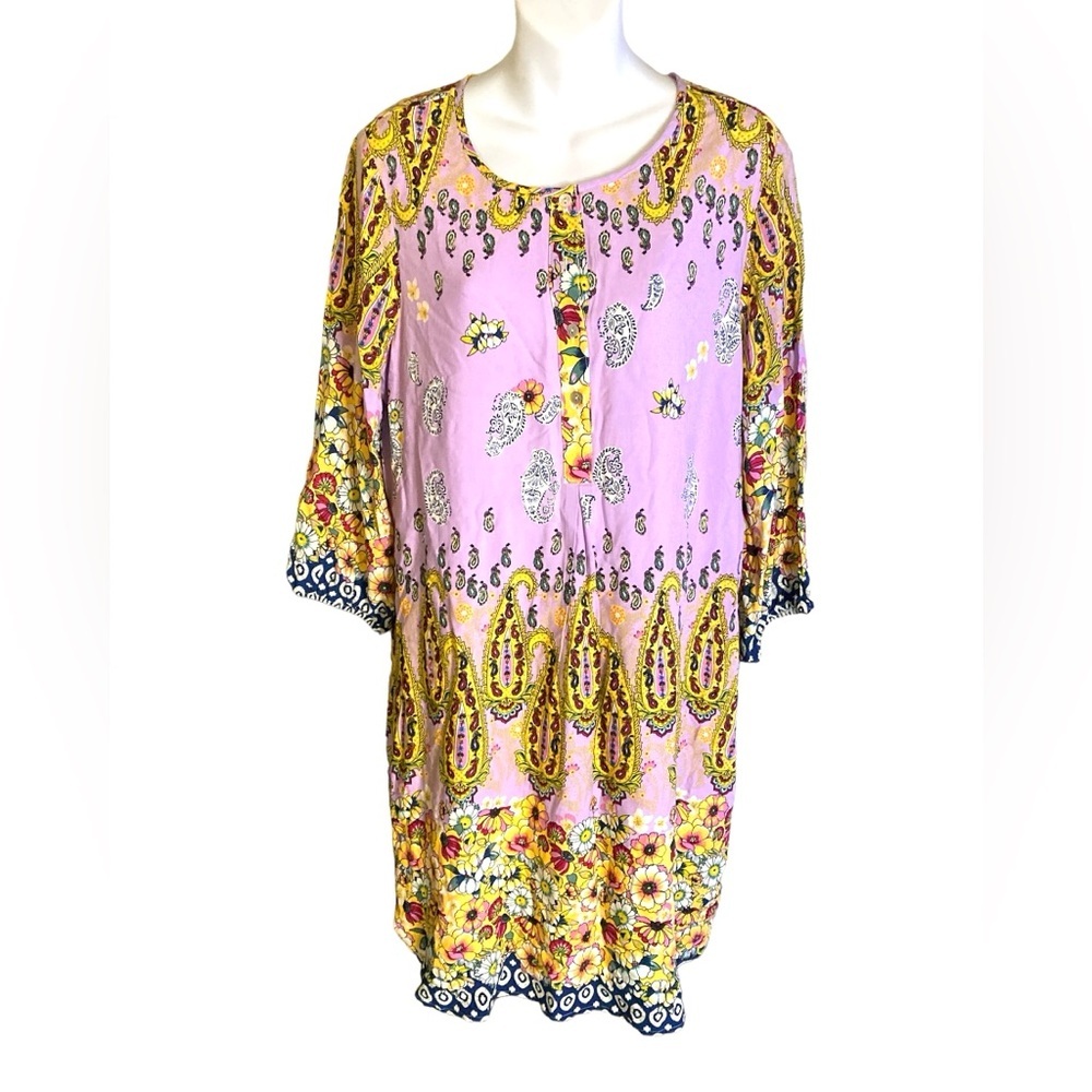 Figuero & Flower by Anthropologie Floral Paisley Dress